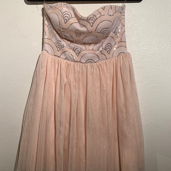 dusky pink formal dress